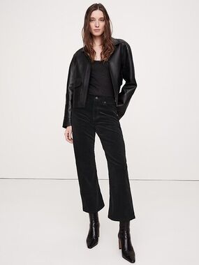 Banana Republic Ultra High-Rise Wide-Leg Crop Corduroy Pant